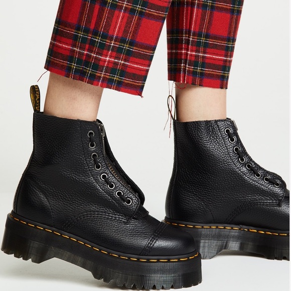 Dr. Martens Black Platform Sinclair Boots - Picture 2 of 8